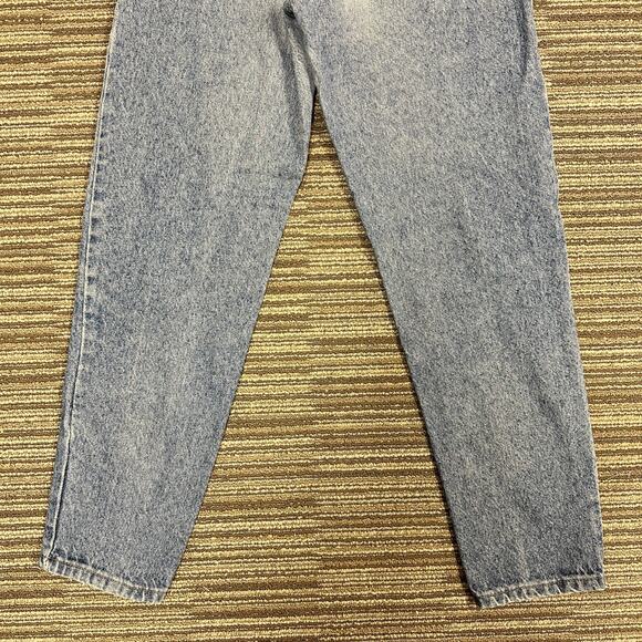 VTG 80s Lee High Waisted Mom Jeans Light Stonewash Acid Wash Tapered Leg Grunge - Picture 8 of 10